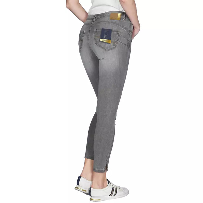 Chic Gray Push-Up Jeggings for Effortless Style Yes Zee