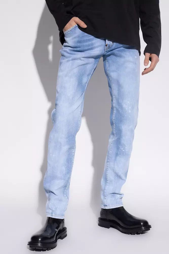 Cool Guy Light Blue Splatter Jeans Dsquared²