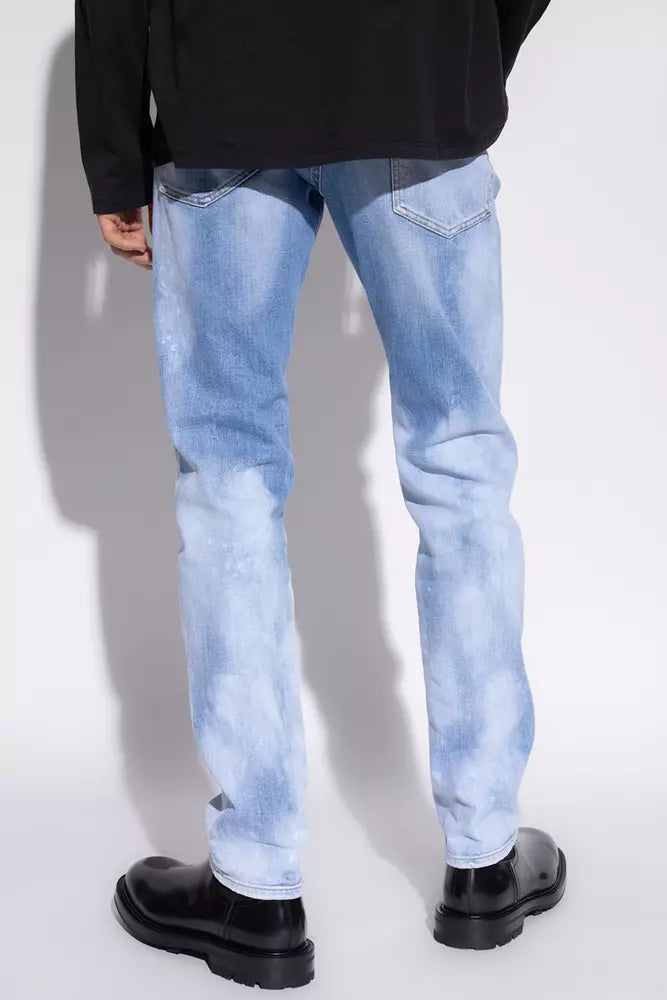 Cool Guy Light Blue Splatter Jeans Dsquared²