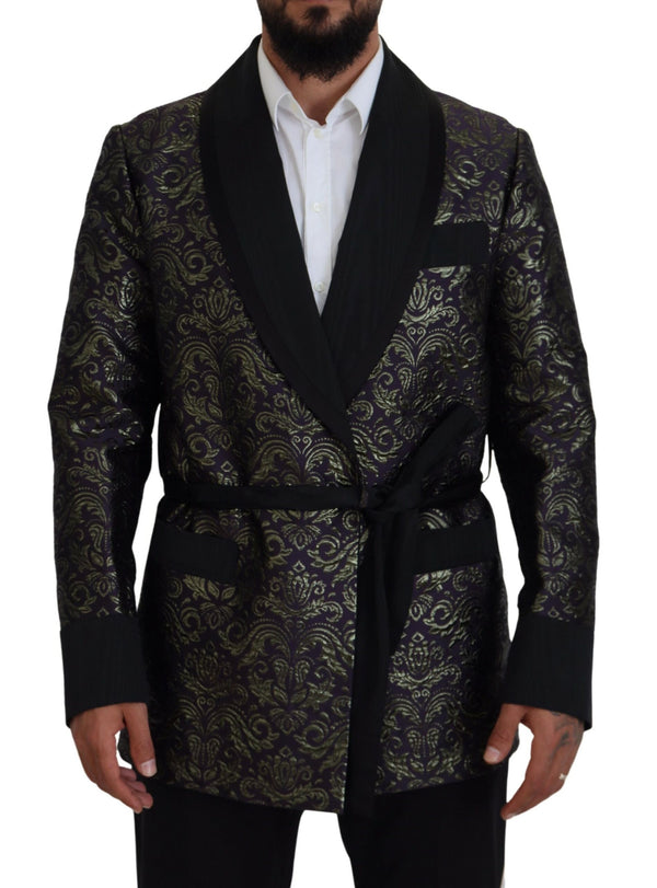 Gold Jacquard Robe Jacket Dolce & Gabbana