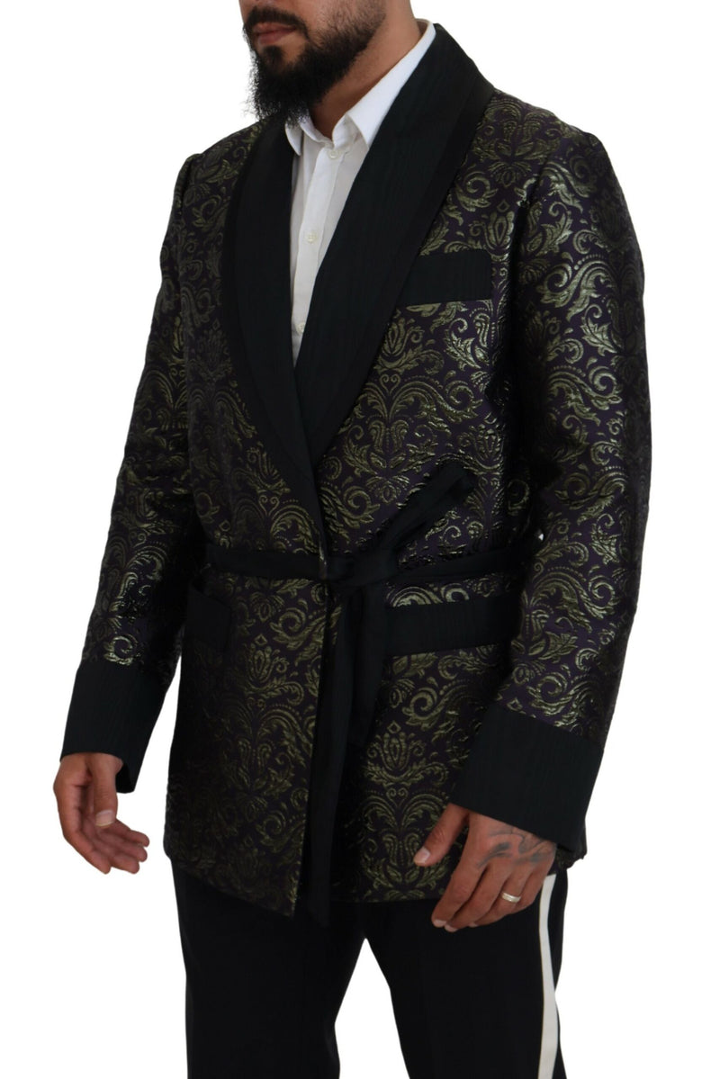 Gold Jacquard Robe Jacket Dolce & Gabbana