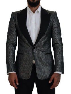 Elegant Jacquard Single Breasted Blazer Dolce & Gabbana