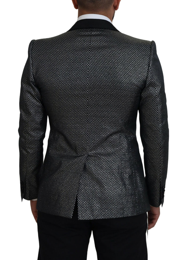 Elegant Jacquard Single Breasted Blazer Dolce & Gabbana