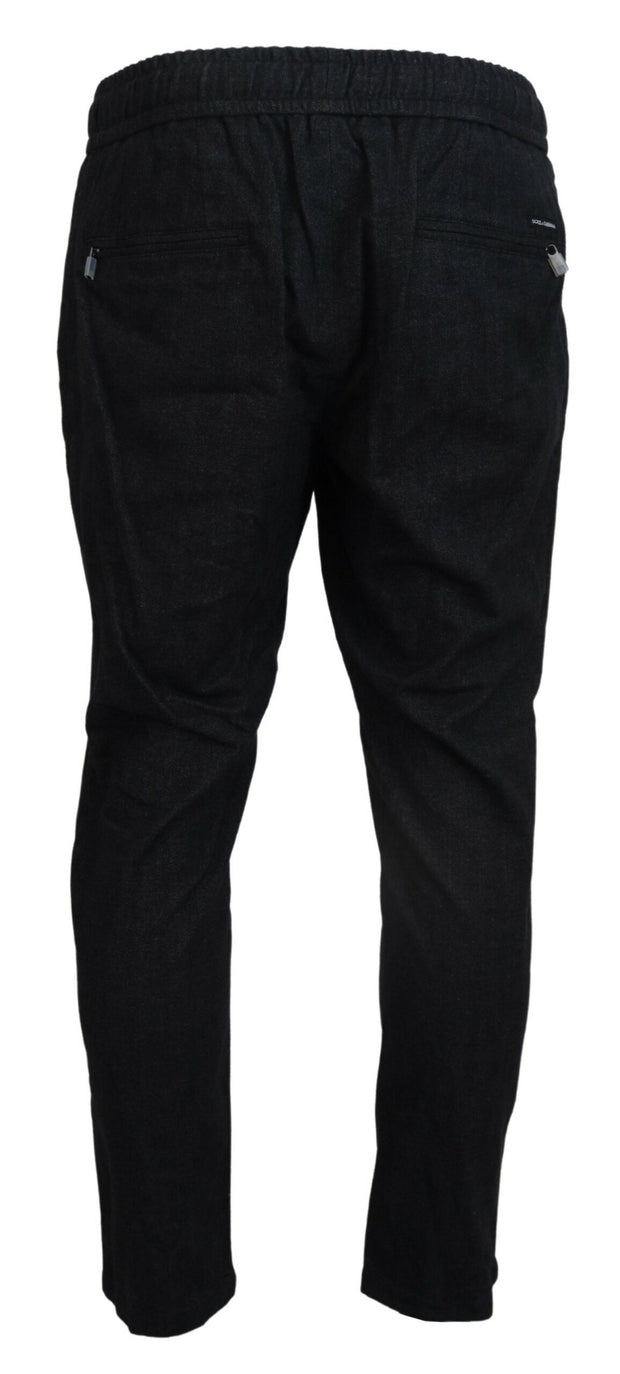 Elegant Tapered Blue Denim Pants Dolce & Gabbana