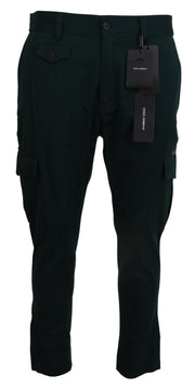 Elegant Green Slim Fit Cargo Jeans Dolce & Gabbana