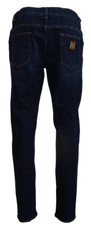 Elegant Slim Fit Dark Blue Denim Jeans Dolce & Gabbana