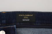 Elegant Slim Fit Dark Blue Denim Jeans Dolce & Gabbana