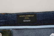 Chic Slim-Fit Denim Jeans in Green Wash Dolce & Gabbana