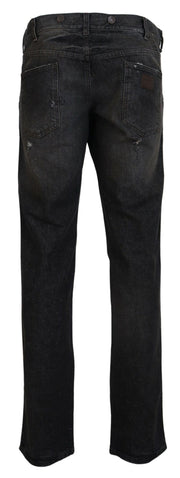 Exquisite Gray Denim Pants for the Modern Gentleman Dolce & Gabbana