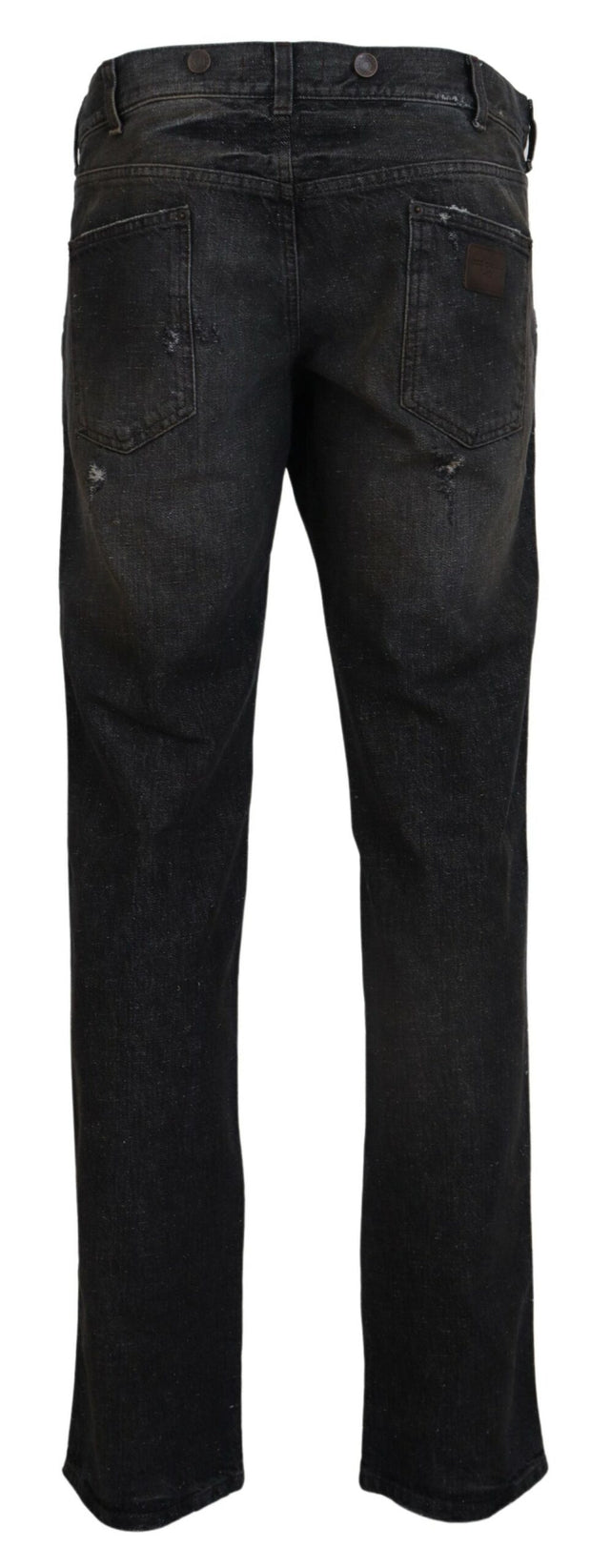 Exquisite Gray Denim Pants for the Modern Gentleman Dolce & Gabbana