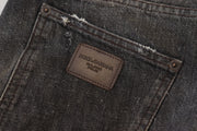 Exquisite Gray Denim Pants for the Modern Gentleman Dolce & Gabbana