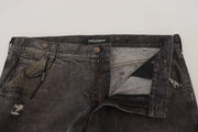 Exquisite Gray Denim Pants for the Modern Gentleman Dolce & Gabbana