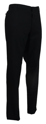 Elegant Slim Fit Wool Blend Trousers Dolce & Gabbana