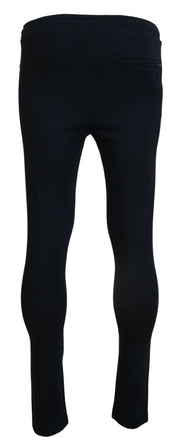 Elegant Blue Casual Track Sweatpants Dolce & Gabbana