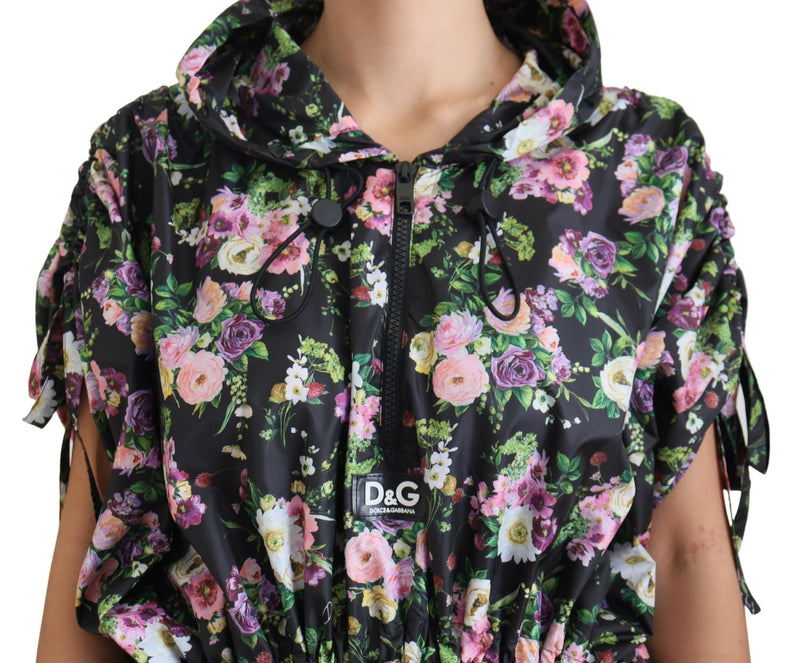 Elegant Floral Mini Dress with Logo Detail Dolce & Gabbana