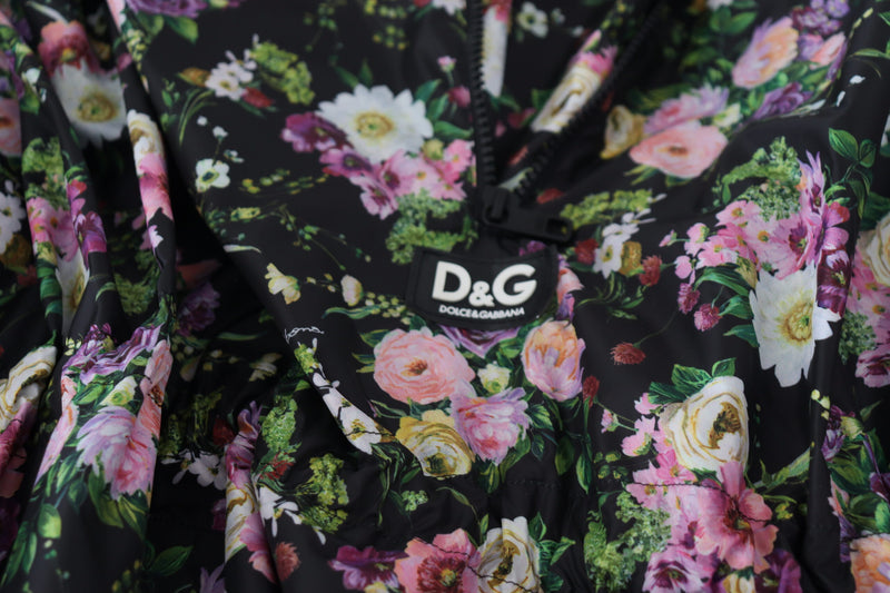 Elegant Floral Mini Dress with Logo Detail Dolce & Gabbana