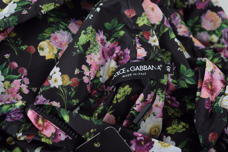 Elegant Floral Mini Dress with Logo Detail Dolce & Gabbana