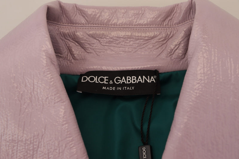 Chic Purple Cropped Jacket - A Style Statement Dolce & Gabbana