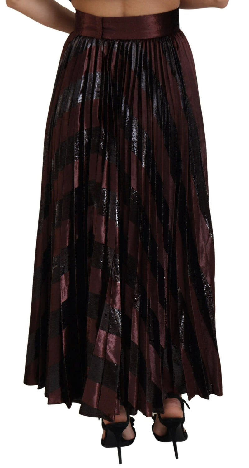 Elegant High Waist A-Line Maxi Skirt Dolce & Gabbana