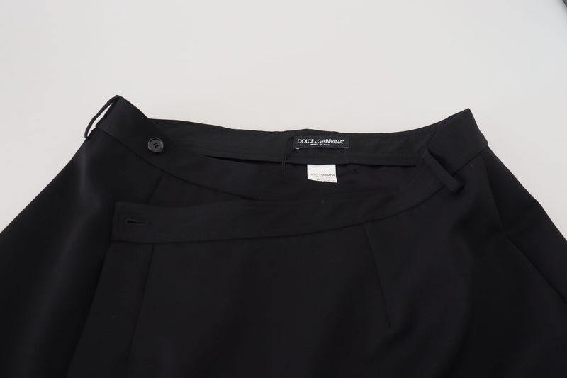 Elegant High Waist A-Line Mini Skirt Dolce & Gabbana