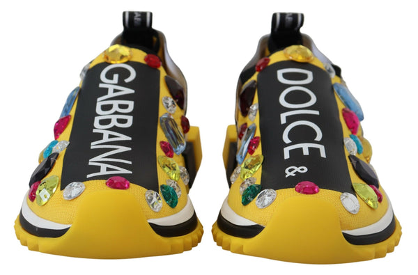 Exquisite Yellow Techno Fabric Sneakers Dolce & Gabbana