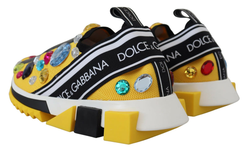 Exquisite Yellow Techno Fabric Sneakers Dolce & Gabbana