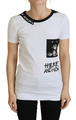 Chic Monochrome 'Here and Now' Cotton Tee Dolce & Gabbana