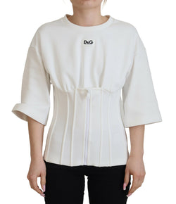 Elegant Corset Top T-Shirt Blouse Dolce & Gabbana