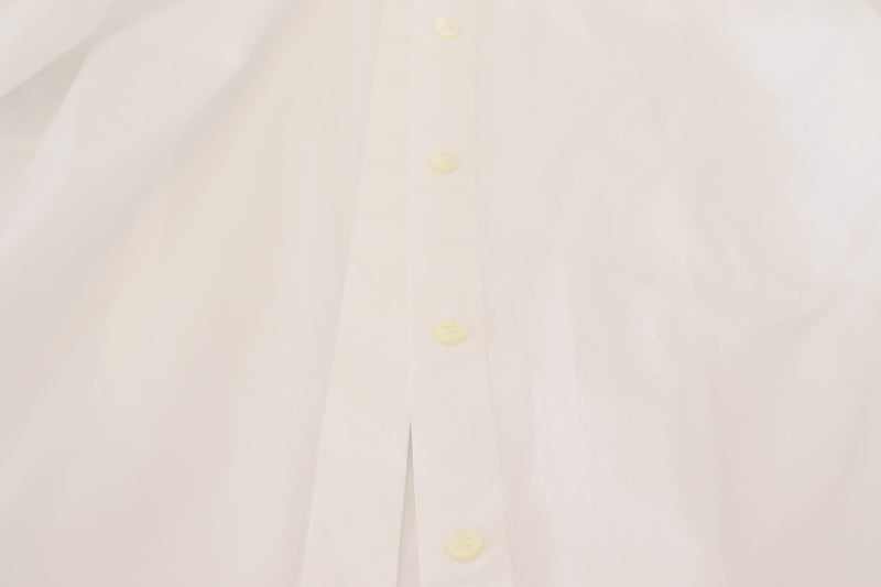 Elegant White Cotton Button-Up Top Dolce & Gabbana