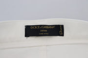 Svelte High Waist Slim Jeans in Off White Dolce & Gabbana