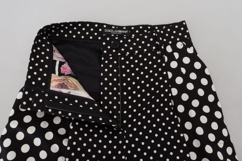 Elegant High-Waist Polka Dot Pants Dolce & Gabbana