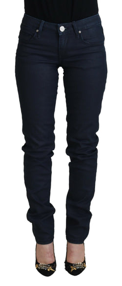 Chic Low Waist Skinny Jeans in Blue Acht