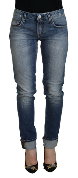 Sleek Skinny Low Waist Denim Jeans Acht