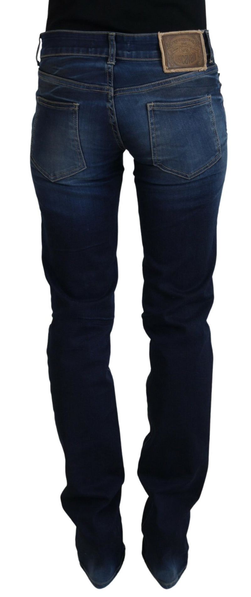 Chic Low Waist Denim Pants in Blue Just Cavalli