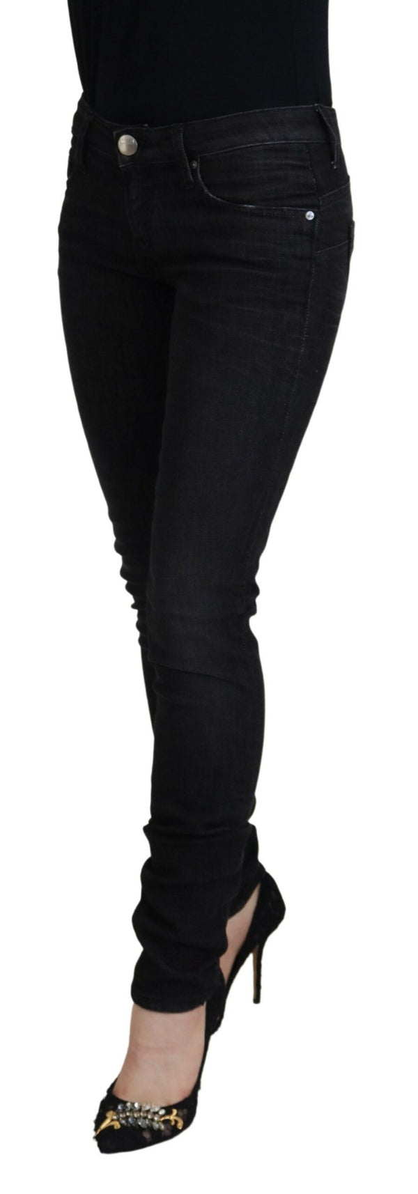 Chic Low Waist Designer Skinny Jeans Acht