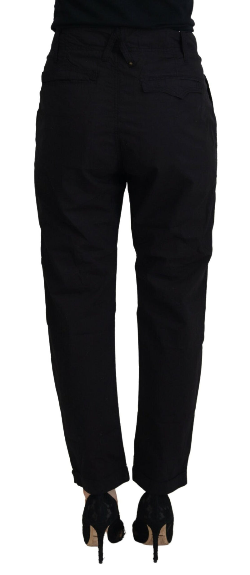 Chic Tapered Black Cotton Pants CYCLE