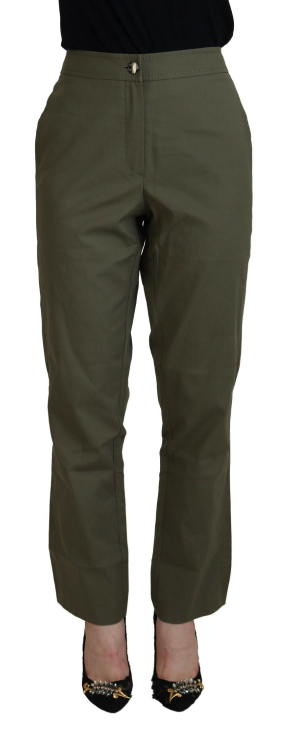 Elegant Tapered Green Pants - Chic Everyday Wear LAUREL