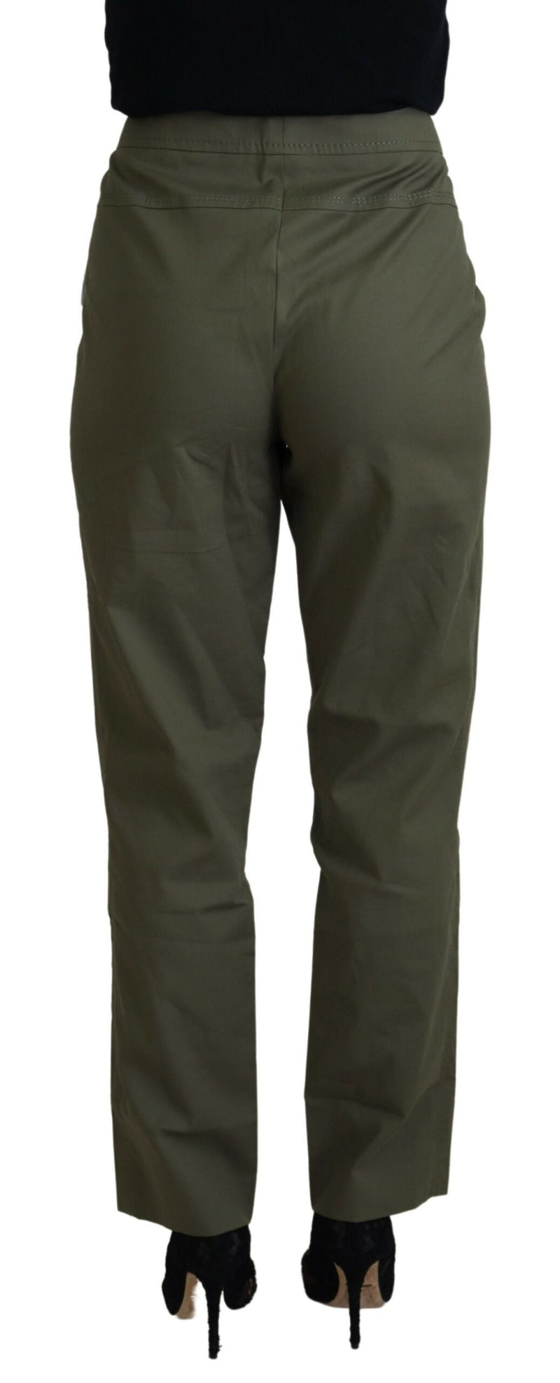 Elegant Tapered Green Pants - Chic Everyday Wear LAUREL