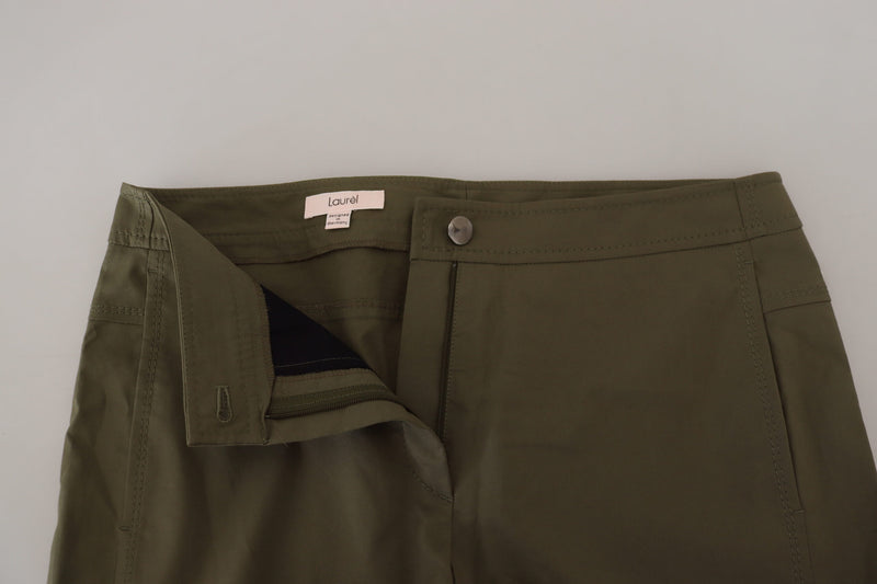 Elegant Tapered Green Pants - Chic Everyday Wear LAUREL