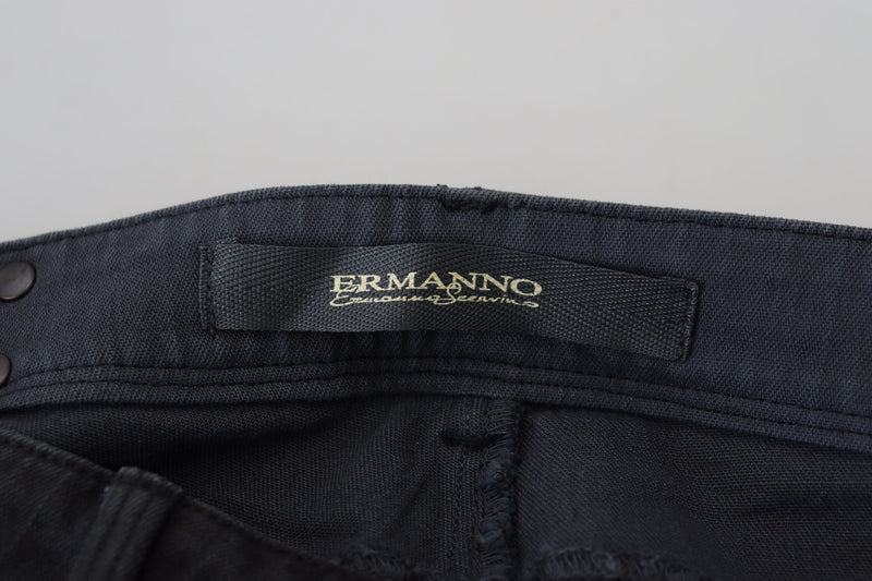 Chic Low Waist Black Skinny Jeans Ermanno Scervino