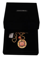 Elegant Gold Charm Chain Necklace Dolce & Gabbana