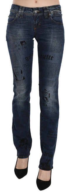 Chic Blue Gazette Skinny Denim John Galliano