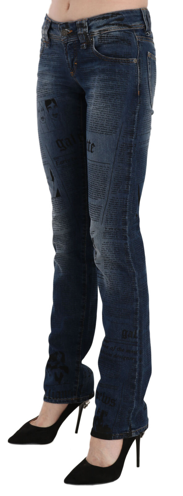 Chic Blue Gazette Skinny Denim John Galliano