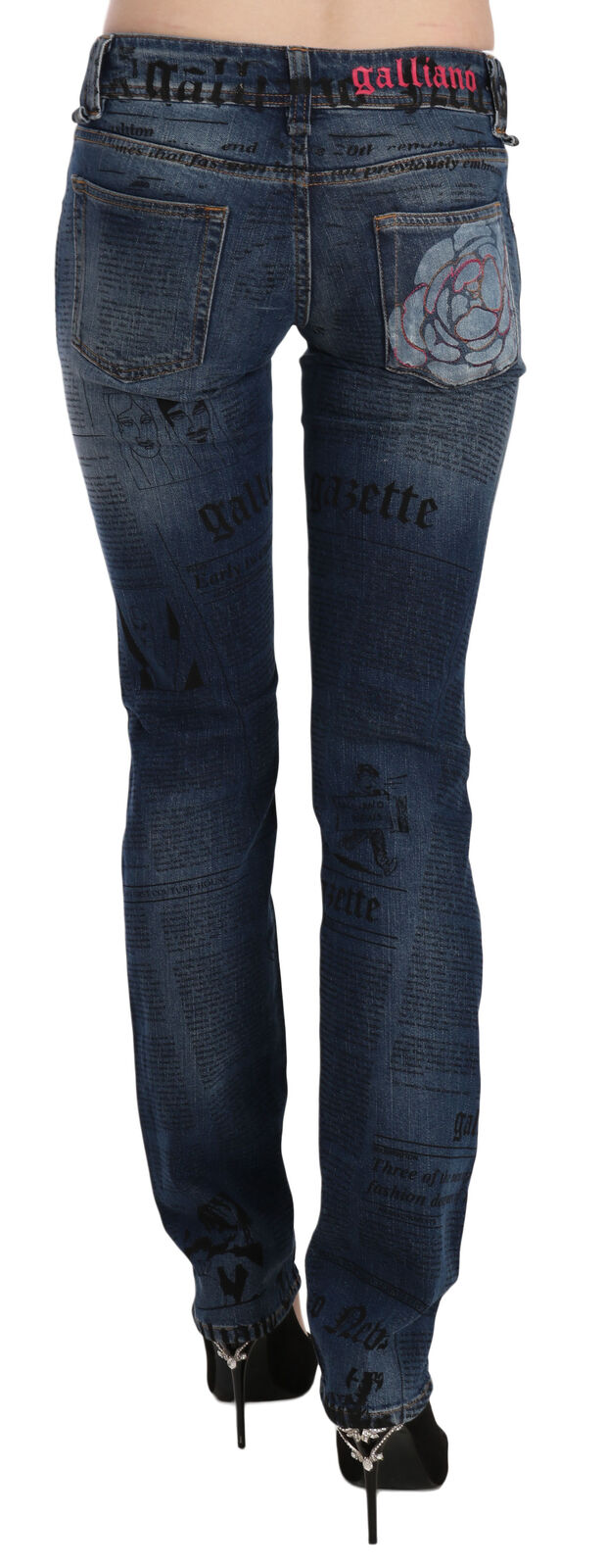 Chic Blue Gazette Skinny Denim John Galliano