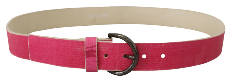 Elegant Pink Leather Fashion Belt John Galliano