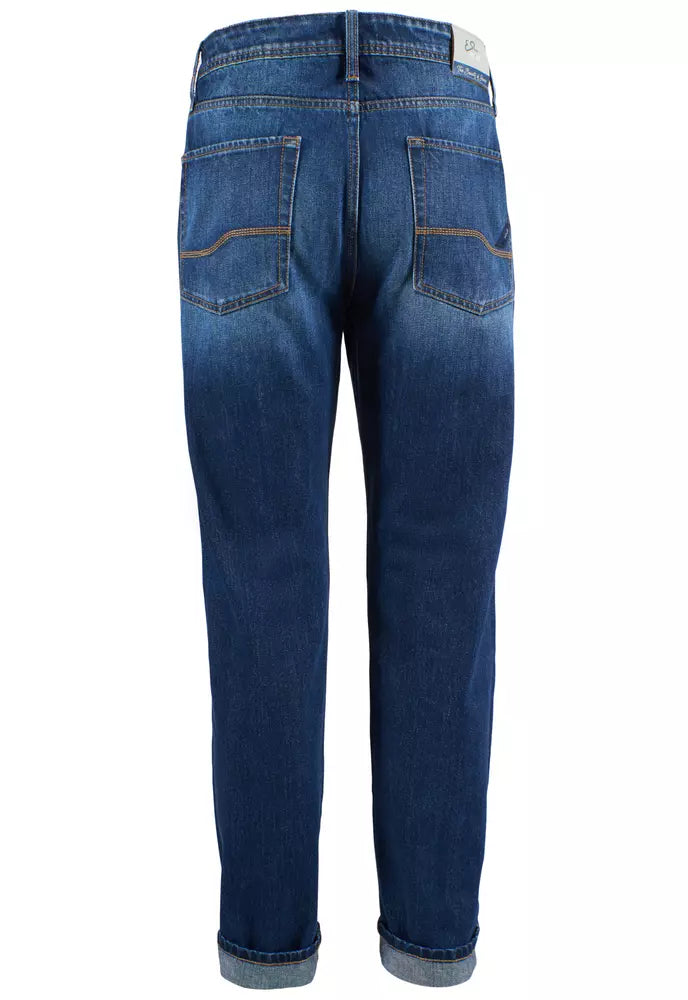 Blue Cotton Mens Jeans Yes Zee