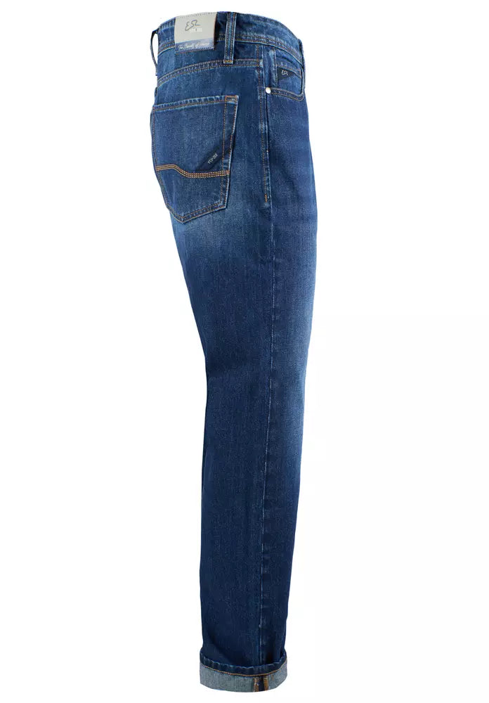 Blue Cotton Mens Jeans Yes Zee