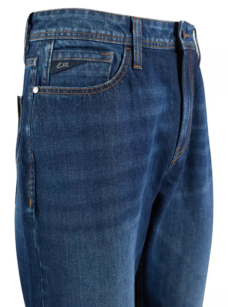 Blue Cotton Mens Jeans Yes Zee