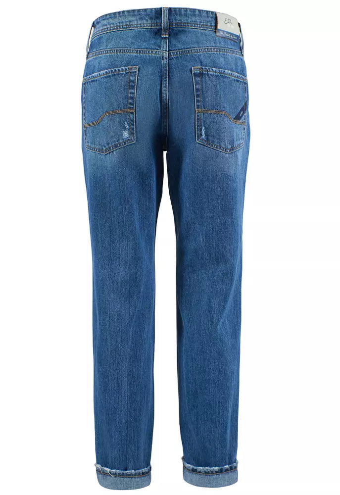 Blue Cotton Men Jeans Yes Zee