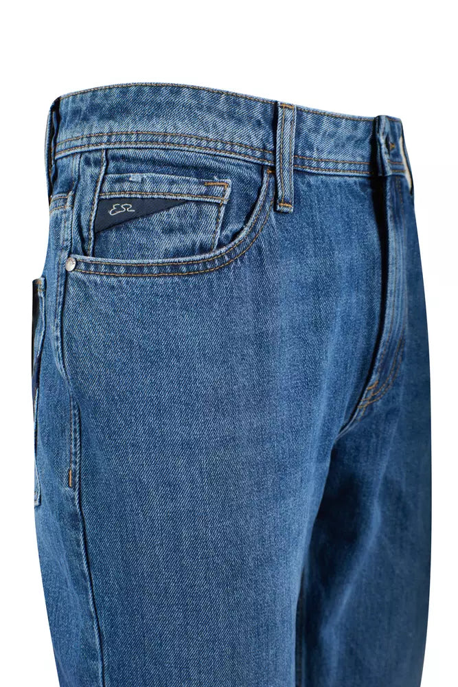 Blue Cotton Men Jeans Yes Zee